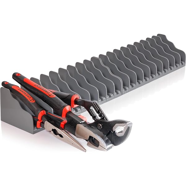Kewucn Magnetic Wrench Organizer 2-Pack - Wall Mount Tool Rack For SAE (1/4-1/16) & Metric (6-24mm) Wrenches - View #12