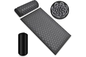 ARDORMAN Wellness Therapy Acupressure Set, Include Lotus Acupuncture Mat And Pillow, Help Release Back/Neck Muscle Pain And Tension