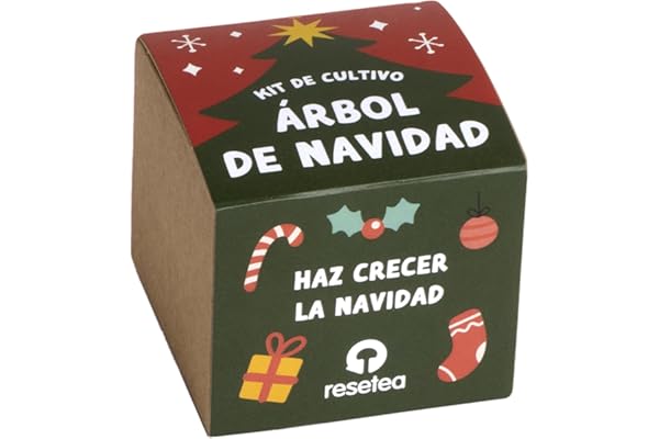Kit Árbol de Navidad | Cultiva tu Propio Árbol Navideño en Casa | Regalo Mágico, Natural y Memorablе | Idea Original y con Significado para Navidad | Resetea