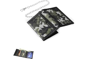 CEZKFH Geldbeutel Kinder Jungen 1 Stück Camo Grünchlanke Camouflage-Geldbörse, Münzbörse Mit Reißverschluss Für Kinder Dreifache Geldbörse Segeltuch Sport Portmonee Mit Reißverschluss