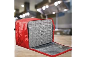 REPLOOD Zaino Borsa Termica Portapizza Porta Pizza da Asporto Chiusura a Zip Rosso o Blu capacità 43 Litri 40x32x32 cm