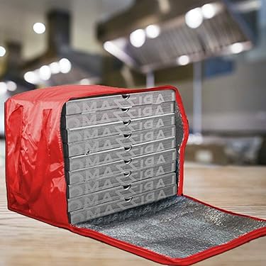 SZLIFE Borsa Per La Consegna Di Pizza, Borsa Per Il Trasporto Di Cibo, Scaldapizza, Leggera, Riutilizzabile, Facile Da Pulire, Con Doppi Manici, Per Viaggi, 60x60x35 Cm