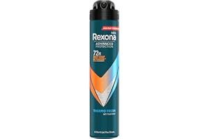 Rexona Men Advanced Protection Desodorante antitranspirante Aerosol Hombre Thermo Fresh 72 horas con tecnología Body Heat Activated 200 ML