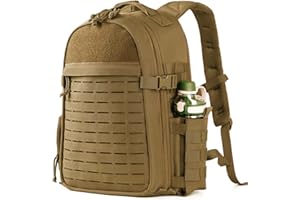 QT&QY 35L/45L Grande capacité Sacs à dos tactiques militaires pour hommes Sac de jour Molle sac à dos de fitness Sac à dos de randonnée avec porte-bouteille