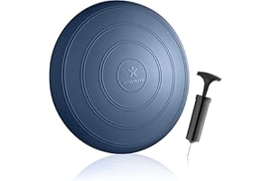 BODYMATE Cojín de Equilibrio Comfort con bombín, diámetro 33 cm | Cojín propioceptivo, cojín inestable, cojín de Asiento | Entrenamiento de Tronco, Espalda, Fitness, rehabilitación, coordinación