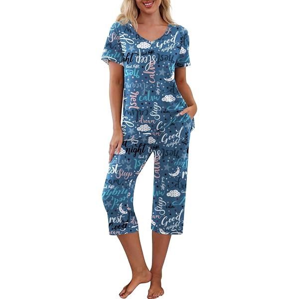 Pyjama Court Femme 2 Pièces Coton – Ensemble Loungewear Été Manches Courtes + Short – Tenue Confort Maison Jogging Doux