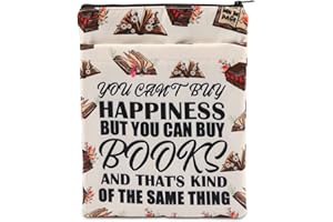 PLITI Book Lover Book Sleeve You Can't Buy Happiness But You Can Buy Books and That's Kind of The Same Thing Book Protector (Same Thing BSU)
