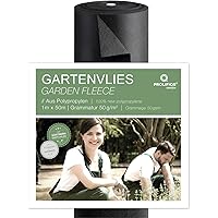 Unkrautvlies für Garten + Hochbeet + Gewächshaus 50g / m² I Ideal als Gartenfolie, Mulchfolie & Unkrautfolie I…
