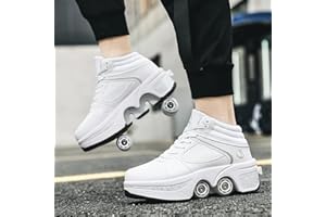 ‎TO.DREAM Outdoor Rollschuhe, Verstellbare Rollerskates für Damen, Quad-Skates-Deformationstrainer für Erwachsene, Turnschuhe mit Unsichtbarem Rad für Anfänger