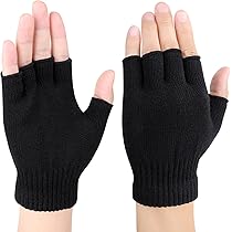 Guanti Senza Dita, Da Uomo, Termici, Invernali, Con Fodera - Foto 5