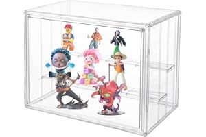 JPHOIY BOX Vitrine pour Collection en Acrylique,Boite Plexiglas,Vitrine en Verre pour Collection Figurines Pop, Funko Pop, Mini Figurines, Objets de Collection, DIY(27.5x18x22 cm)
