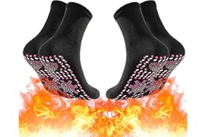 DLICSY 2Pairs Self Heating Socks,Thermal Socks for Men and Women Breathable Anti-Freezing Winter Warm Foot Comfortable Heated Socks for Hiking Skiing Camping Running Fishing Outdoor Activities