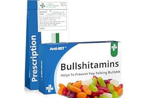 BESTAFIESTA Funny Gifts For Him Adult Secret Santa Rude Joke Pill Tablets Box Prank with Jelly Beans Christmas Sweets Inside Gift for Men Him Birthday Stocking Filler Stuffer Presents for Boyfriend Husband Dad