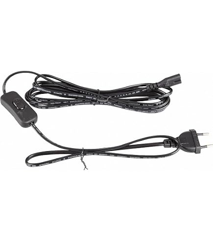 Rallonge EU Avec Interrupteur LED - 0.5m Blanc | 2.5A 250V | Pour Lampes, TV, Ordinateurs