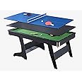 RUP 6ft 3 in 1 Pool/Billiards, PING Pong/TT, Study | Multi Game Table (All accesories Included) 2 Players