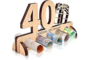 ENAIAH Ausgefallenes Geldgeschenk,40. Geburtstag Geldgeschenk Holz Geldgeschenke Geburtstag Coole Geschenkideen 40 Geburtstag Geschenk Freunde/Familie Kreatives Geldgeschenke zum Jubiläum