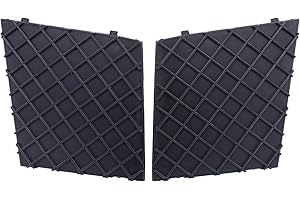 HouYeen Front Bumper Cover Left and Right Lower Mesh Grill Trim for 5 Series E60 E61 525i 528i 530i 535i 545i M Sport Grille