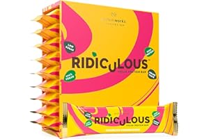 THE PROTEIN WORKS Ridiculous Vegan Protein Bar - Award Winning, Chocolate Caramelicious, 9 Bars, 100% Plant Based & Palm Oil Free, High Protein - Protein Works