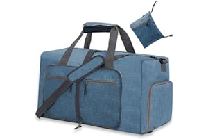 YZK 90L Faltbare Reisetasche Damen Herren, Reisetaschen Groß mit Schuhfach, Travel Duffle Bag Weekender Herren für Reisen, Urlaub Übernachtung, Krankenhaus, Camping