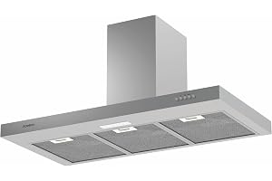 Apelson Köksfläkt TALIA 901 X/A 3 Nivåer Extraktion Mekanisk Styrning Kapacitet 299 m3/h Tyst 61 dB LED Enkel Installation Färg Inox