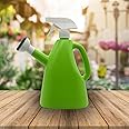Kalfo 2 in 1 Watering Can and Sprayer Bottle with Adjustable Nozzle Flower Plants Bottle Spray with Adjustable Water Flow Indoor and Outdoor Garden Spray 1 litre