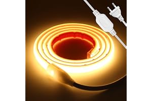 KISUFU Ruban LED COB 220V, 288 LED/M IP67 Etanche Bandeau LED Néons Bande,50cm Couper, Colle double face, Super Lumineux Strip Light pour Extérieur Chambre à Coucher, Décoration de la Maison