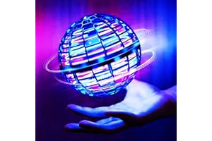 B BestCon Giocattoli Palla Volante,UFO Rotante a 360 °,Giocattolo Galleggiante Luminoso con La Punta delle Dita Adatto a Bambini e Adulti Indoor e Outdoor Giocattolo per (Blu)