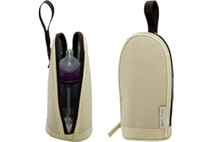JOFOL BABE Bolsa para biberones, Bolsa enfriadora de Leche Materna, Viaje, Bolsa enfriadora para biberones, Bolsa para Botellas, Bolsa enfriadora de Leche Materna (Beis, Norma)
