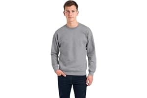 True Face Mens Sweatshirts Plain Workwear Casual Crew Neck Jumper Fleece Sweater Sports Leisure Pullover Top