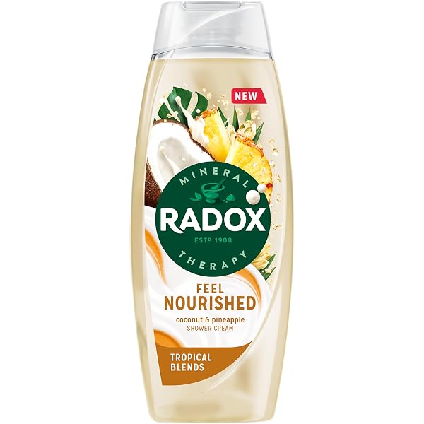 Radox Mineral Therapy Duschgel – Kamille & Hafer Duft – 225 Ml (3er Pack) – Feuchtigkeitsspendend & Beruhigend