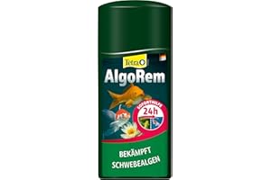Tetra Pond AlgoRem - 24-Stunden-Soforthilfe gegen grünes Wasser im Gartenteich, bekämpft Schwebealgen, 500 ml