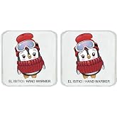 İki ADET BERELİ PENGUEN CEP SOBASI,EL ISITICI,SICAK SU TORBASI PVC 10x9,5cm