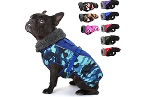 IECOii Manteau d'hiver pour chien - En polaire chaude - Col roulé - Imperméable - Réfléchissant - Réglable - Pour temps froid - Pour chiens de petite, moyenne et grande taille