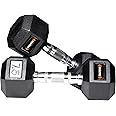 KORE DM-HEXA-7.5KG-COMBO16 Dumbbells Kits, Rubber, Black