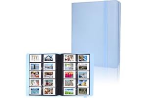 NISELITY 400 Pochettes Album Photo pour Appareil Photo Fujifilm Instax Mini, Appareil Photo Polaroid, pour Fujifilm Instax Mini 11 12 9 40 Evo Liplay 8 7+ Appareil Photo instantané (Bleu)