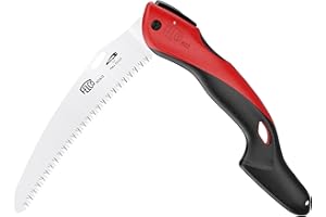 FELCO 603 Scie pliante lame courbe 200 mm, poignée soft touch, coupe 100 mm, ambidextre, arboriculture et élagage