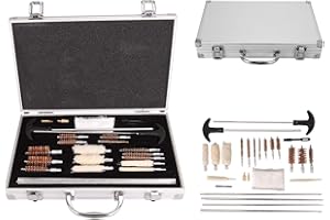 N/X Youwise Kit de Limpieza de Armas Mantenimiento Universal de Pistola Juego de Limpieza de Pistola para Escopeta Rifle Pistola Pistola de Aire comprimido 26 Piezas
