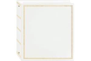 Pioneer Photo Albums TR-100W TR-100 White Magnetic 3-Ring Photo Album 100 Page