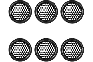 6 stycken ventilationsgaller i rostfritt stål, runda dörrventilationsgaller, 53 mm runt ventilationsgaller, ventilationshål