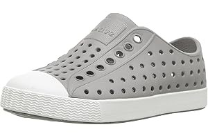 Native Shoes, Jefferson, Kids Shoe, Pigeon Grey/Shell White, 3 M US Little Kid