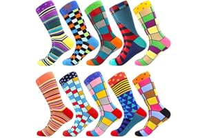 BISOUSOX Calcetines Estampados Hombre,Hombres Ocasionales Calcetines Divertidos Impresos de Algodón de Pintura Famosa de Arte Calcetines,Calcetines de Colores de Moda（39-46,multicolor）