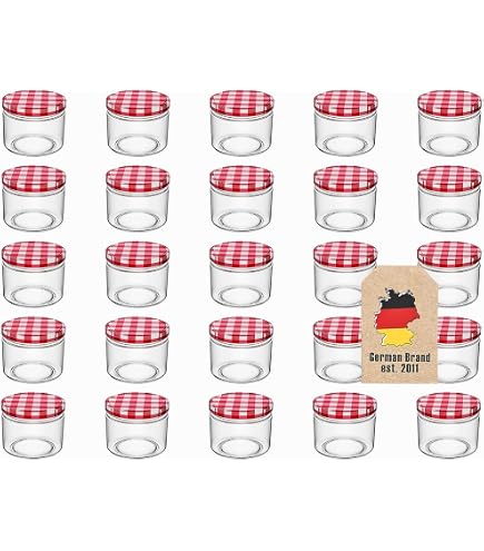 MamboCat 75er Set Marmeladengläser 212ml Twist-Off-Deckel TO63 weiß