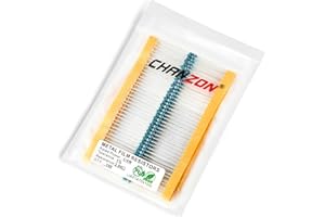 Chanzon 100pcs 1/4W (0.25W) 3.9K Ω ohm 3k9 Metal Film Fixed Resistor 0.01 ±1% Tolerance 3.9KR MF Through Hole Resistors Current Limiting Rohs Certificated