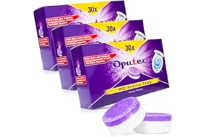 90 x pastiglie per WC, Oputec WC Active Tabs: Per la pulizia di WC, toilette e orinatoi.