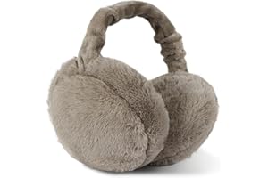 omitium Ohrenwärmer, Winter Ohrenwärmer Faltbare Verstellbarer Plüsch Earmuffs Bequemer weicher für den Winter Reiten Warme Ohrenschützer für Damen und Herren