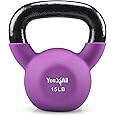 Yes4All Neoprene Coated/Adjustable Kettlebell & Kettlebell Sets - Hand Weights for Home Gym & Dumbbell Weight Set training