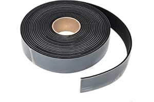 ESNADO EPDM - Spugna nera, lunghezza: 10 m su rotolo, autoadesiva su un lato (50 mm x 5 mm)