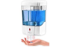 SKYLANTERN Dispensador de gel hidroalcohólico de pared – Stock en France – Dispensador de jabón automático sin contacto 700 ml para cuarto de baño, aseos, lugares públicos – Ideal gel hidroalcohólico manos