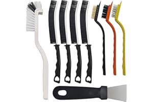 IBOPUXIU Cepillo Limpiador de Juntas con Cerdas Duras Multifuncional, Juego de Cepillos Limpiadores de Lechada, para Limpieza Profunda y Ranuras, Baño, Azulejos, baño y Cocina