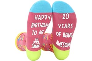 NOEMIN Birthday Gifts for Girls - 5 6 7 8 9 10 11 12 13 18 21 Year Old Teenage Birthday Socks Presents